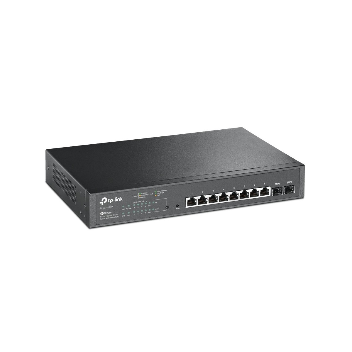 SWITCH - TL-SG2210MP - 10 Port - Manageable - 4 Layer Sypport - 150W PoE - Ethernet - Twisted Pair