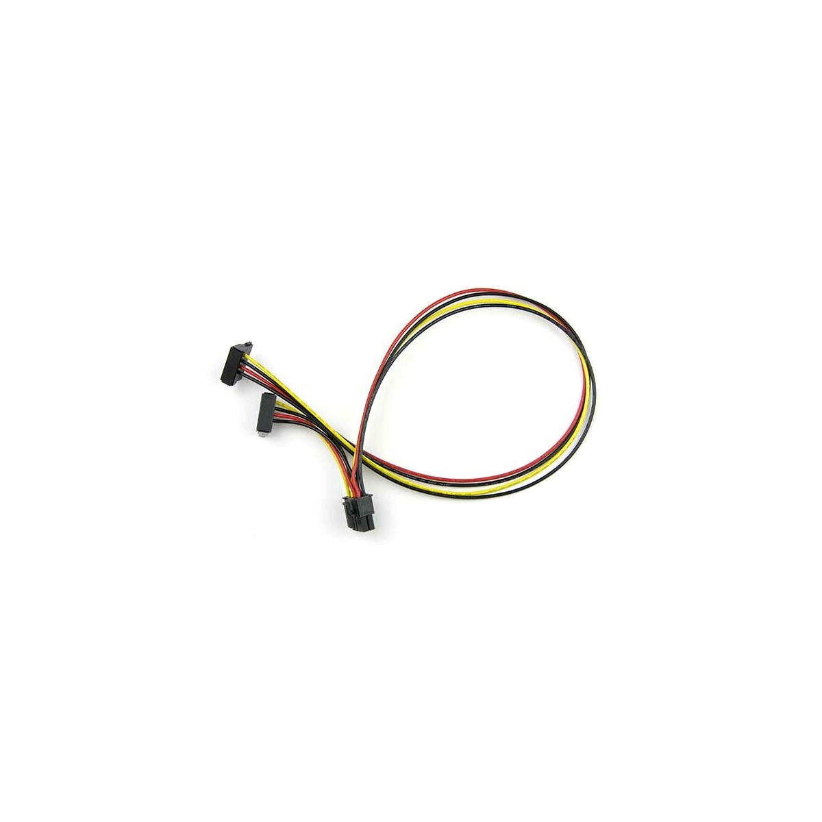 Supermicro CBL-0487L-01 - 0.58 m - PCI-E (8-pin) - 2 x SATA 15-pin - Straight - Angled - Black,Red,Yellow