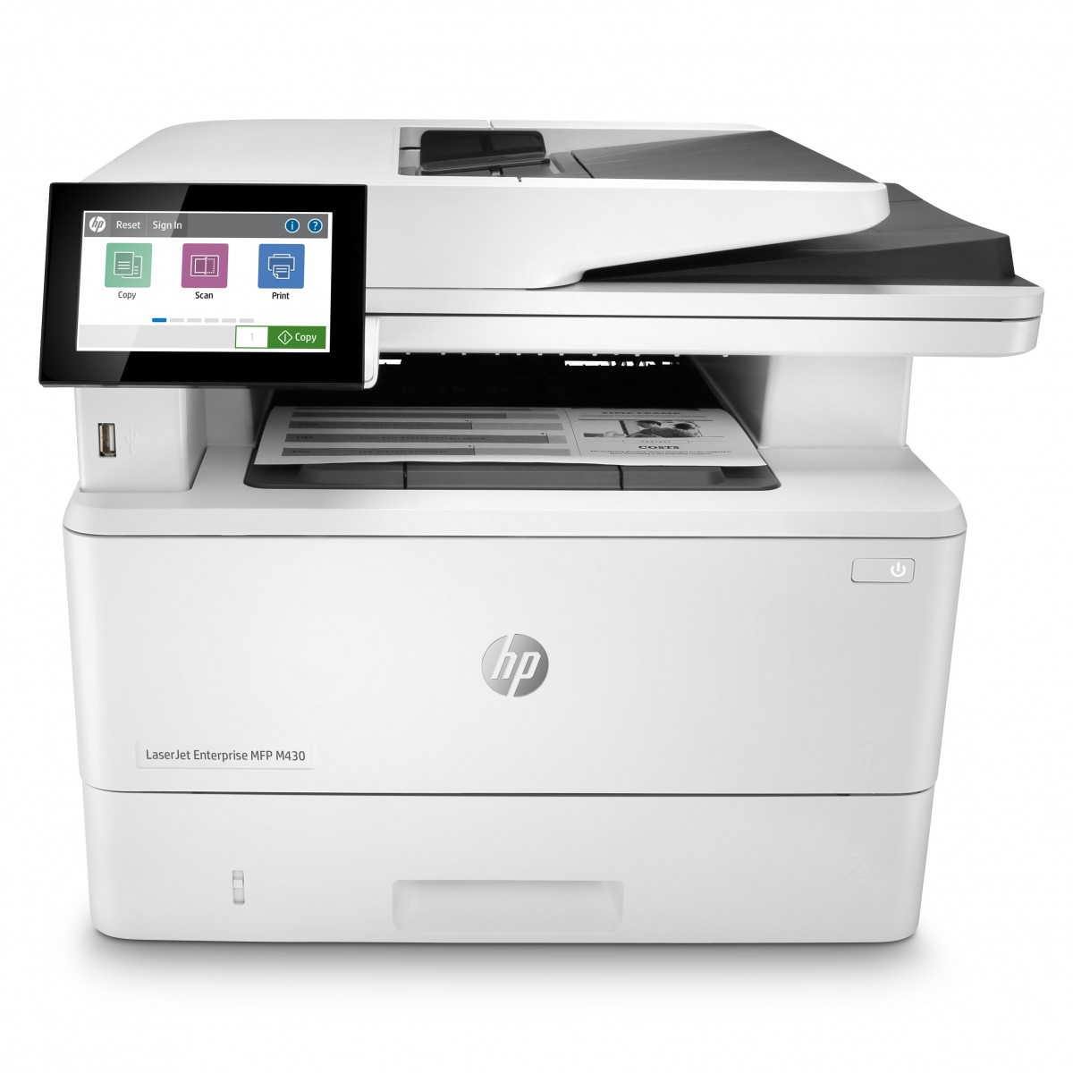 HP LaserJet Enterprise M430f - Laser - 600 x 600 DPI - Mono copying - Colour scanning - A5 - White
