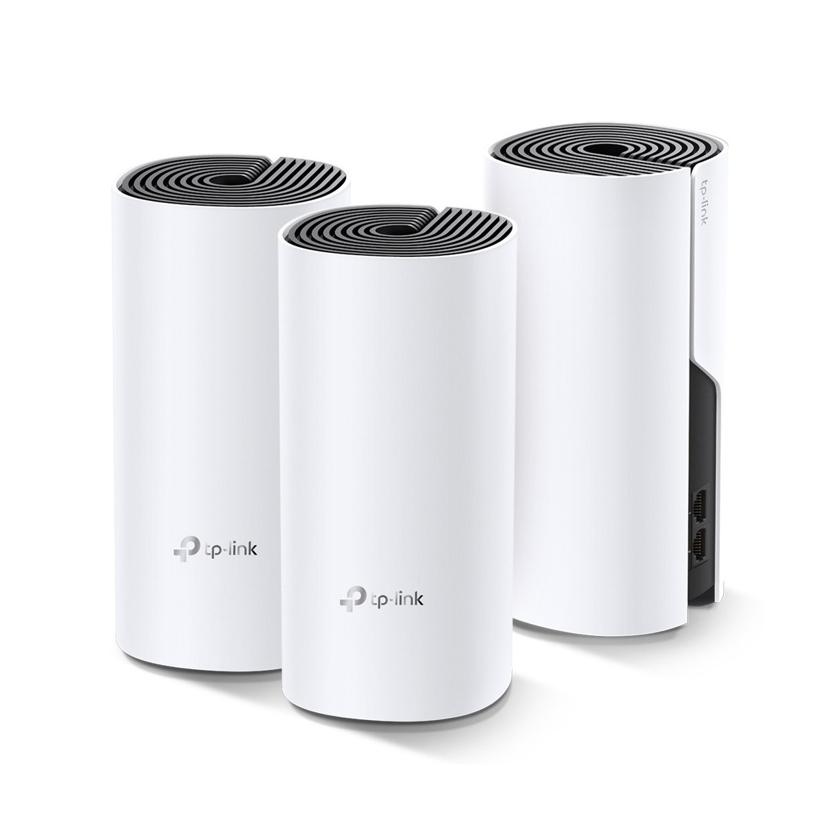 TP-LINK Deco M4(3-pack) - Wi-Fi 5 (802.11ac) - Dual-band (2.4 GHz / 5 GHz) - Ethernet LAN - Black,White - Tabletop router