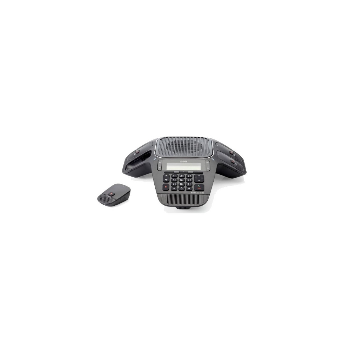 Auerswald COMfortel C-400 - IP-Konferenztelefon - Großer Raum - Schwarz - LCD - 158 x 57 Pixel - G.711Mu,G.722,G.726,G.729