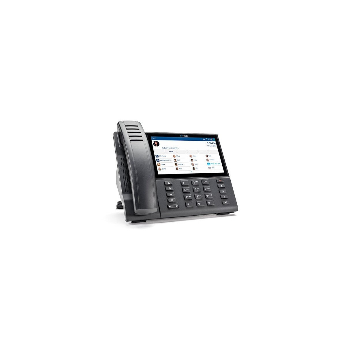 Mitel MiVoice 6940 - IP-Telefon - Schwarz - Kabelloses Mobilteil - 10 m - LCD - 17,8 cm (7 Zoll)